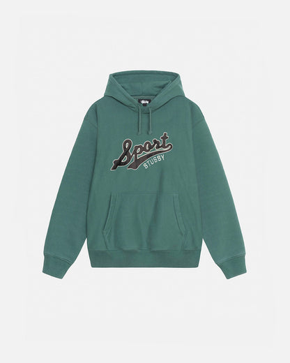 SATIN PATCH OVERSIZED HOODIE