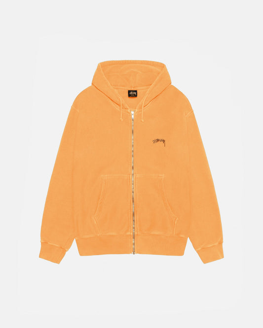 SMOOTH STOCK ZIP HOODIE PIGMENT DYED